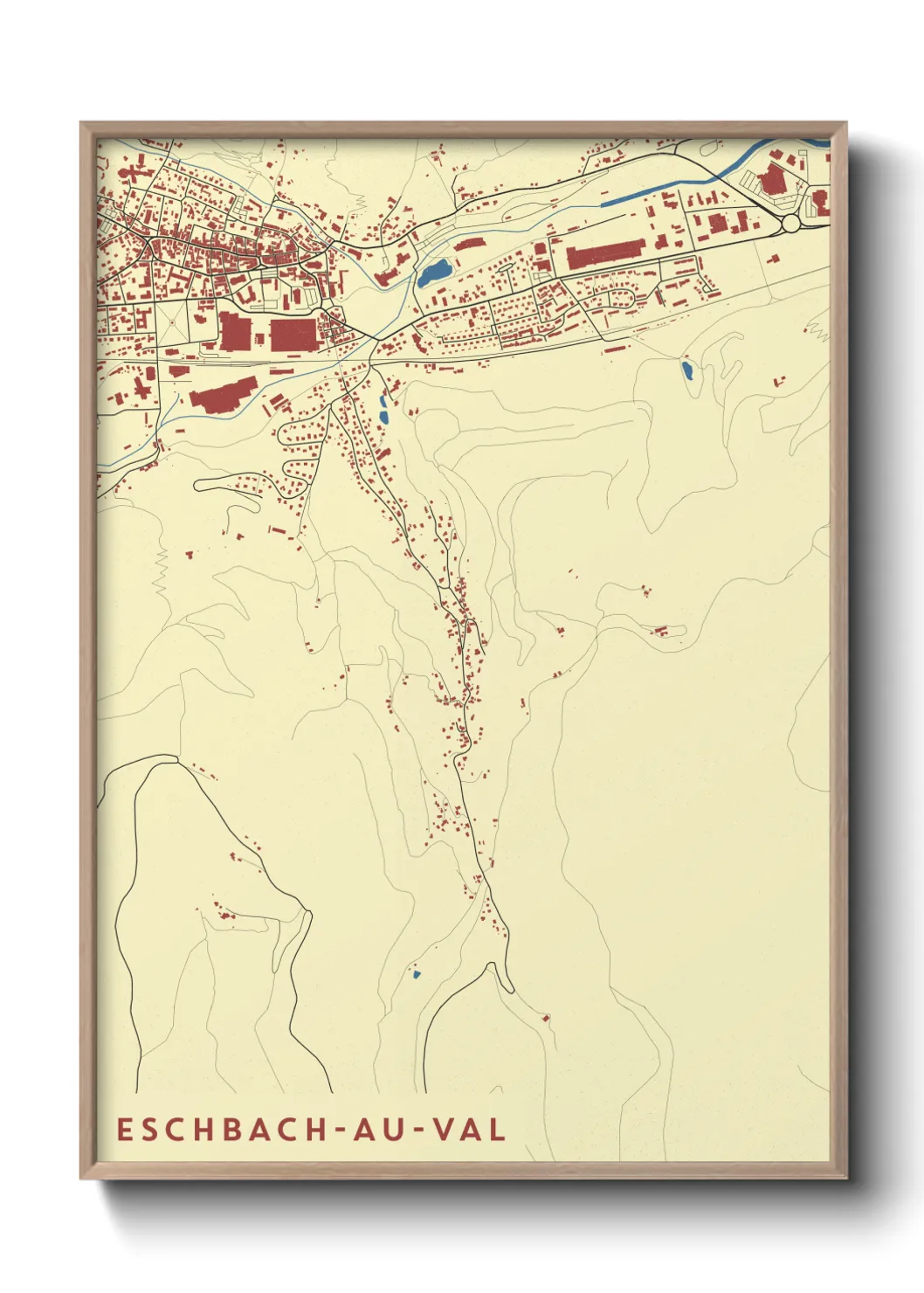 Un poster carteEschbach-au-Val