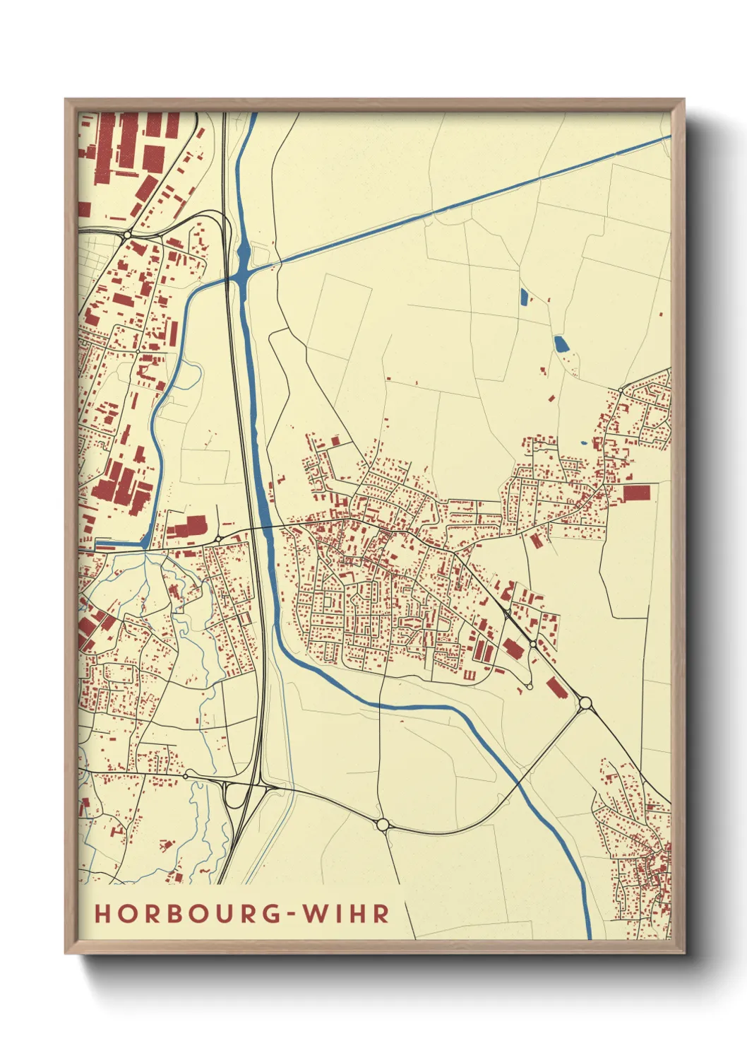 Un poster carteHorbourg-Wihr