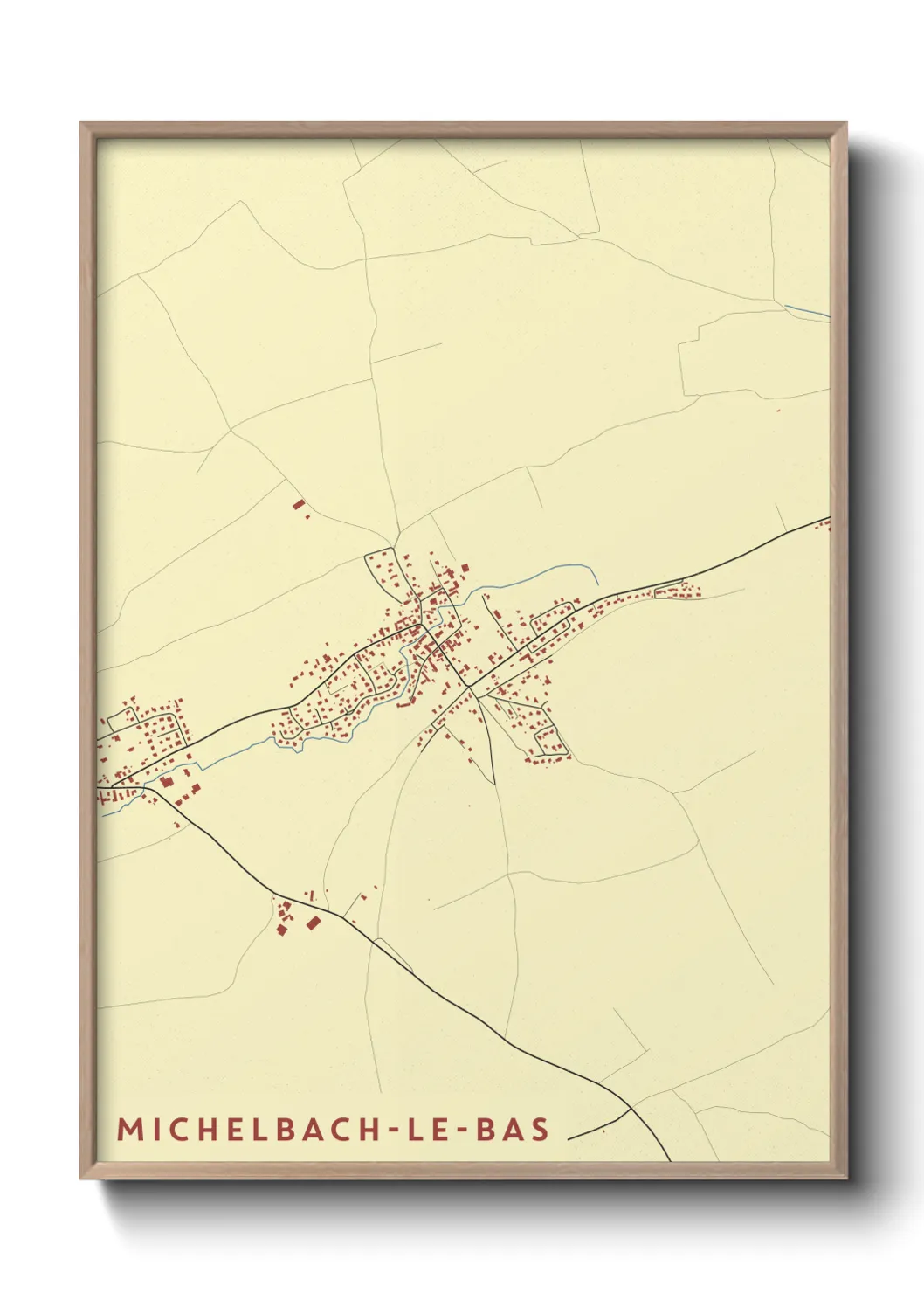 Un poster carteMichelbach-le-Bas