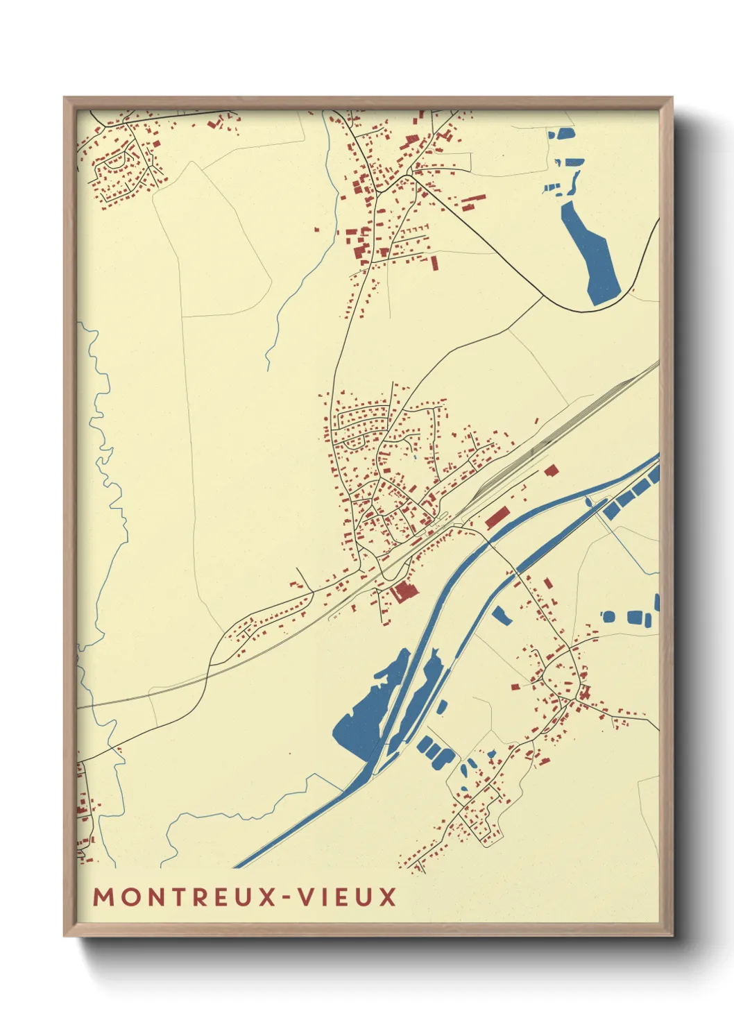Un poster carteMontreux-Vieux