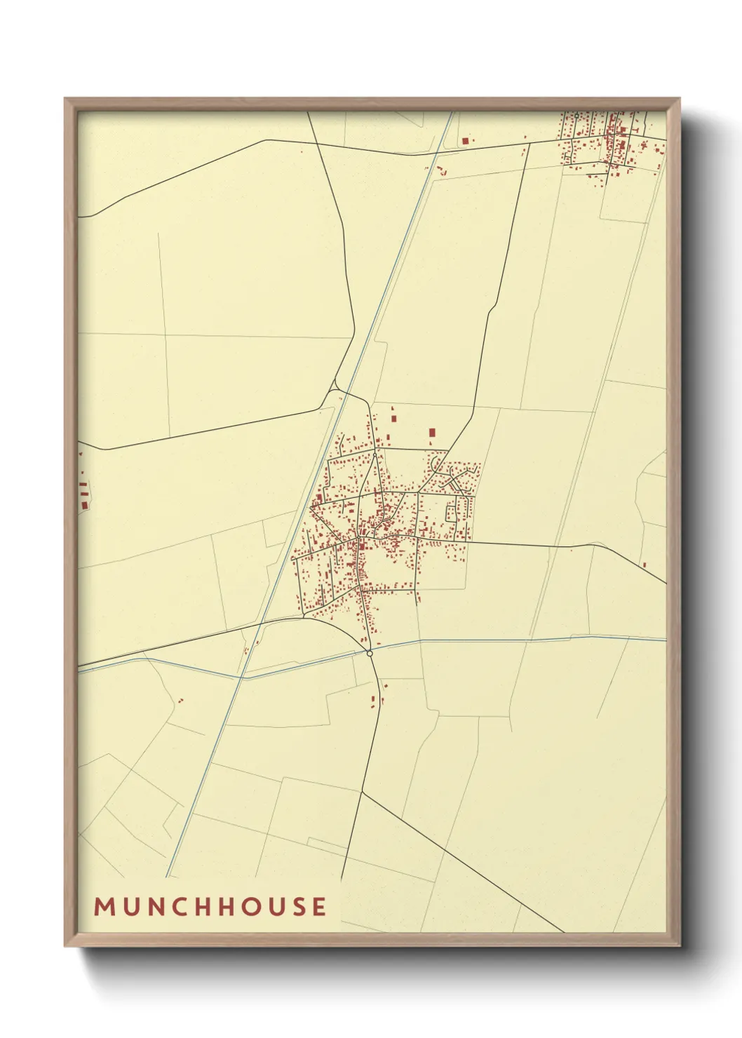 Une affiche de carte sur Munchhouse