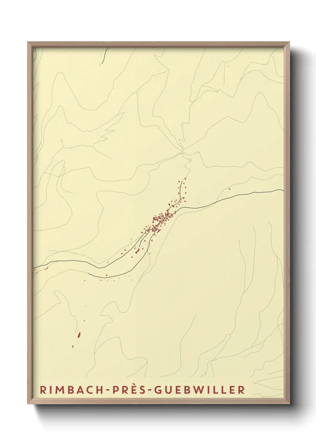 Un poster carteRimbach-près-Guebwiller