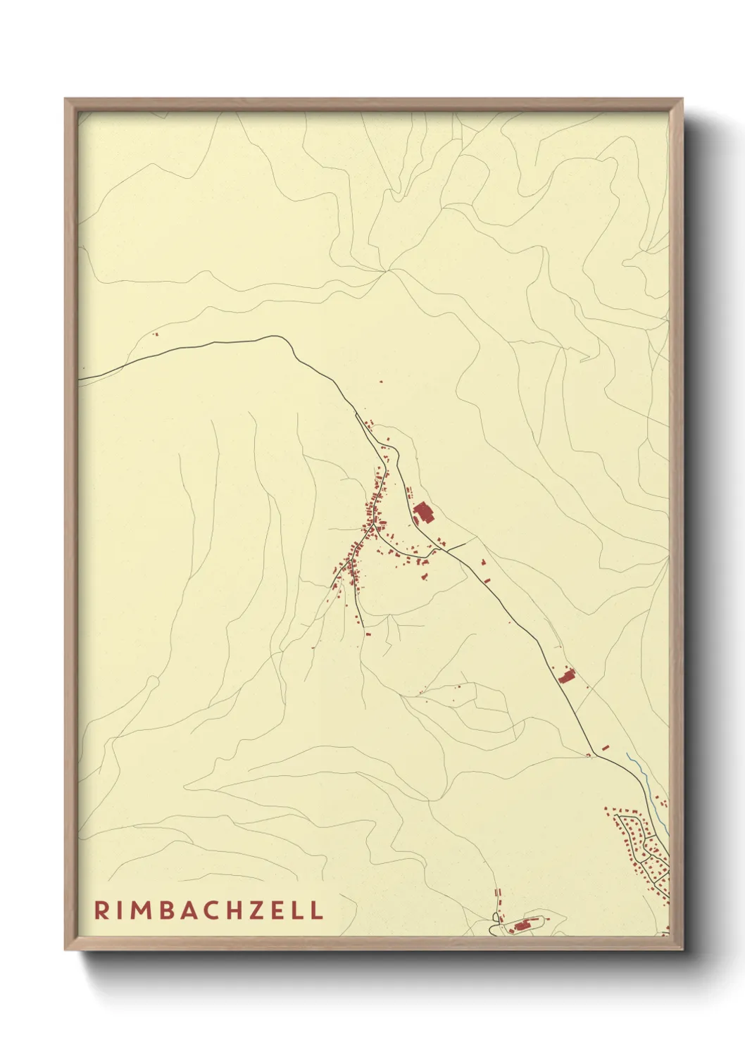 Une affiche de carte sur Rimbachzell