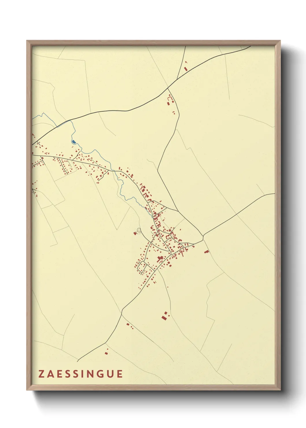 Une affiche de carte sur Zaessingue