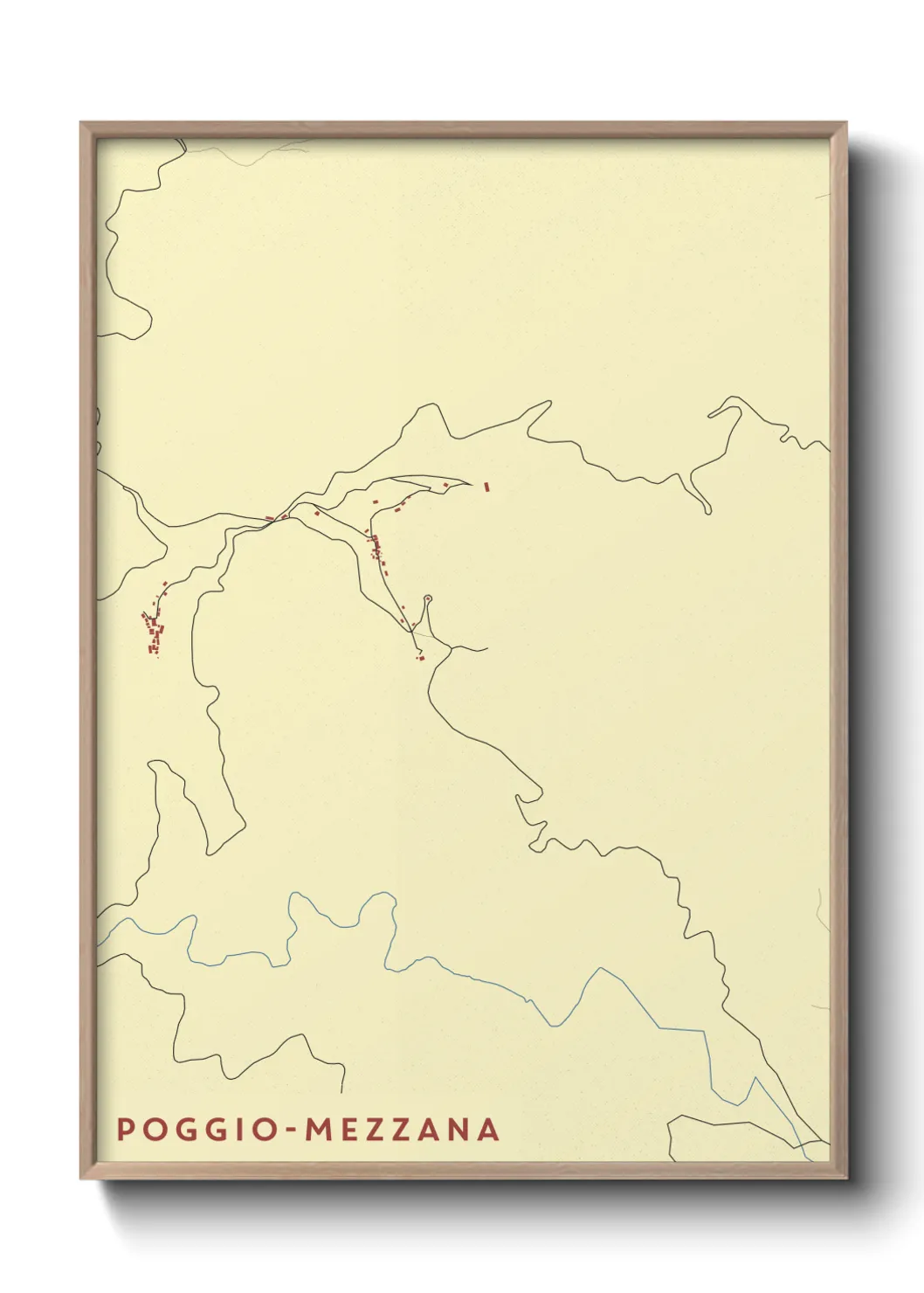 Un poster cartePoggio-Mezzana