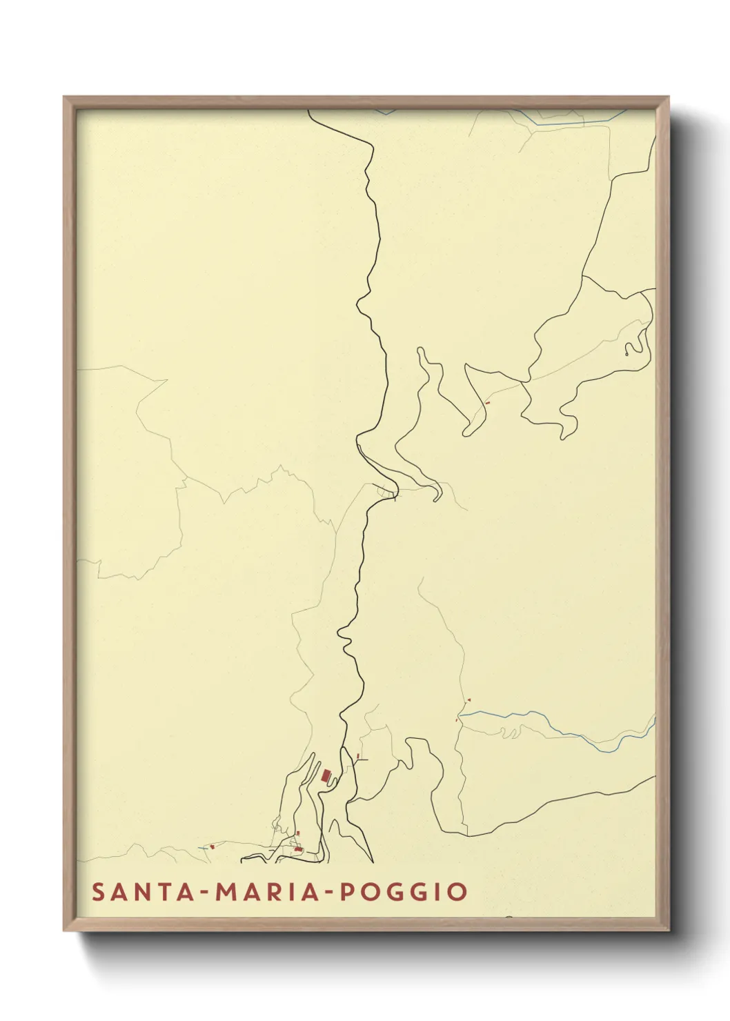Un poster carteSanta-Maria-Poggio