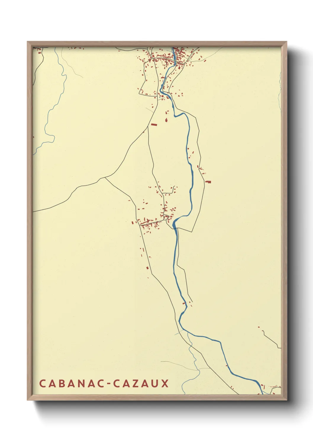 Un poster carteCabanac-Cazaux