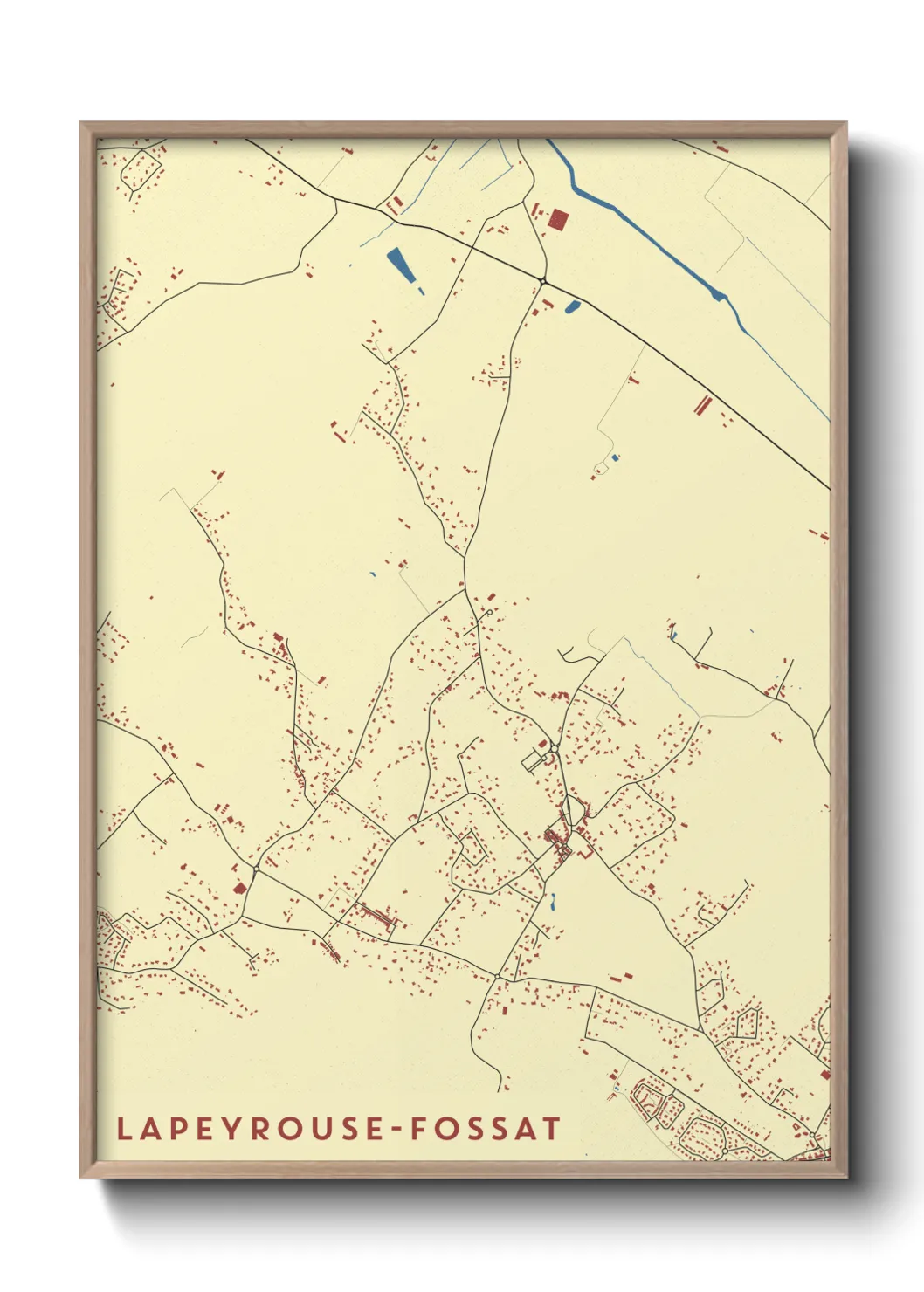 Un poster carteLapeyrouse-Fossat