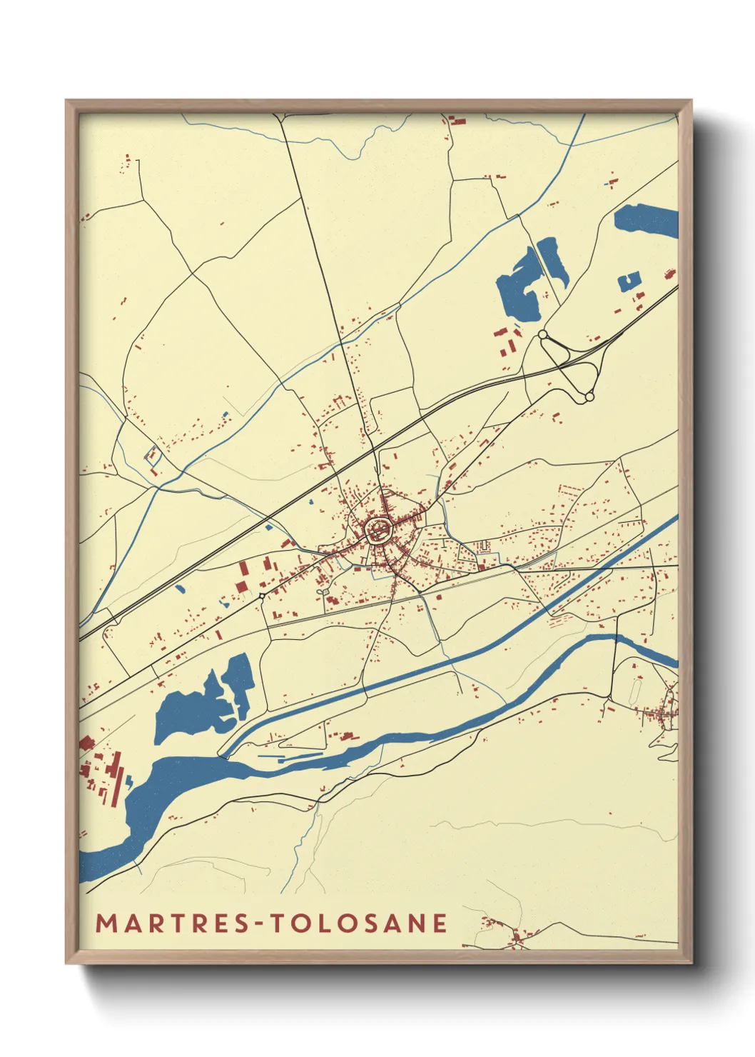 Un poster carteMartres-Tolosane