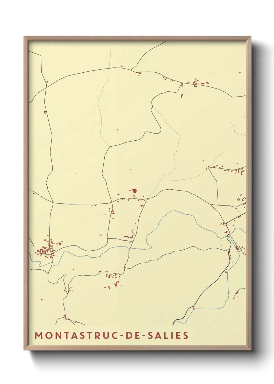 Un poster carteMontastruc-de-Salies