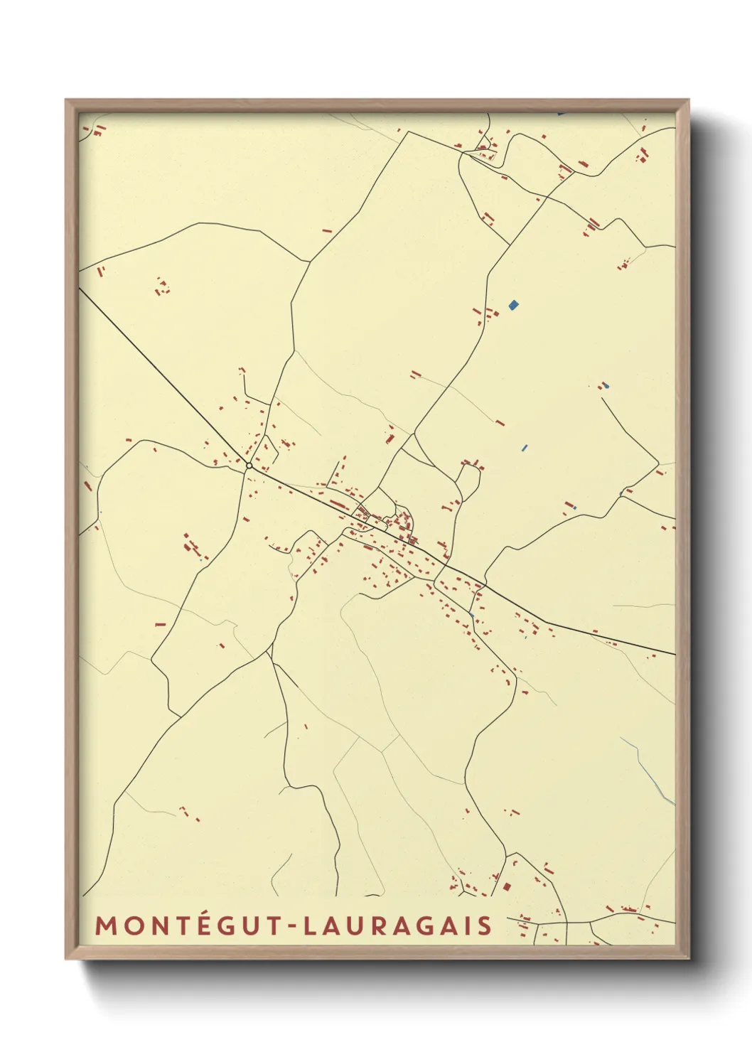 Un poster carteMontégut-Lauragais