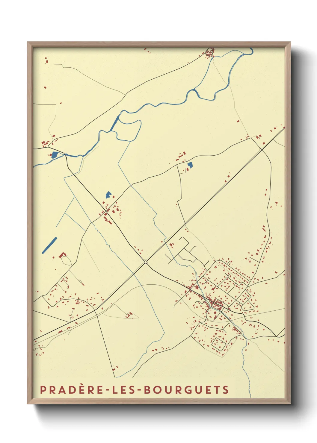 Un poster cartePradère-les-Bourguets