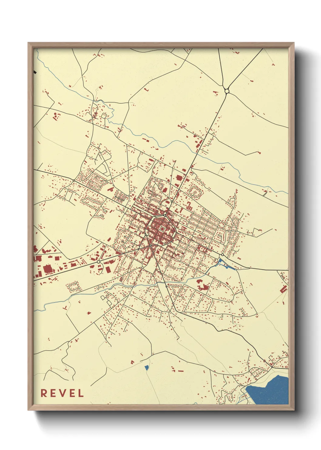 Une affiche de carte sur Revel