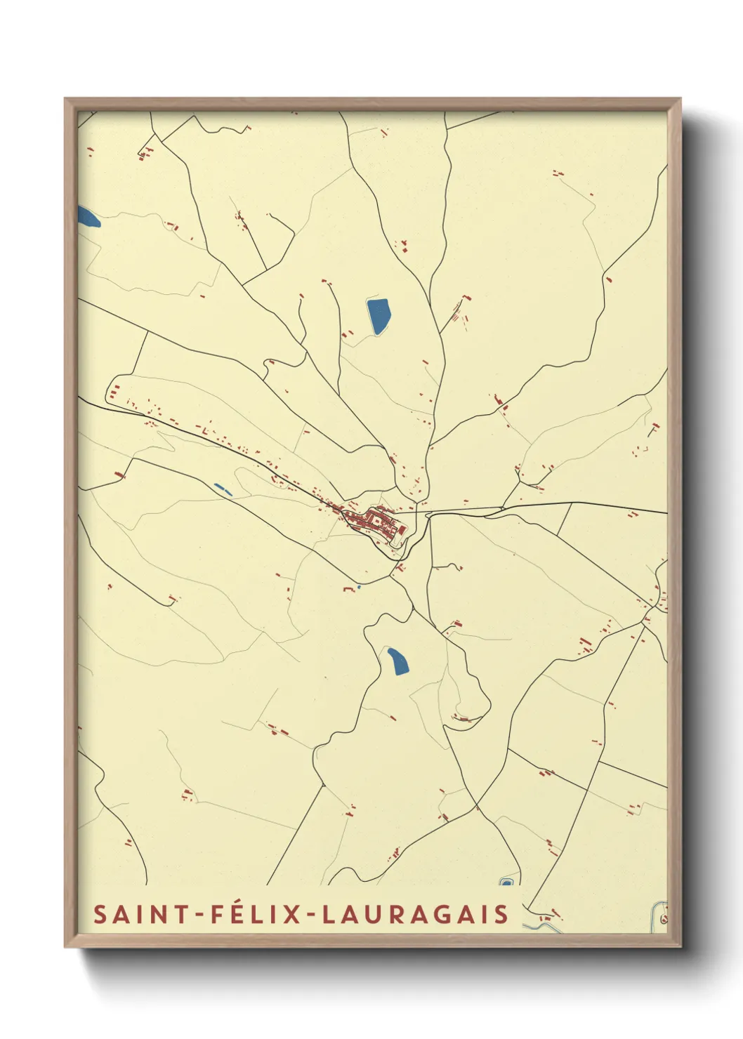 Un poster carteSaint-Félix-Lauragais