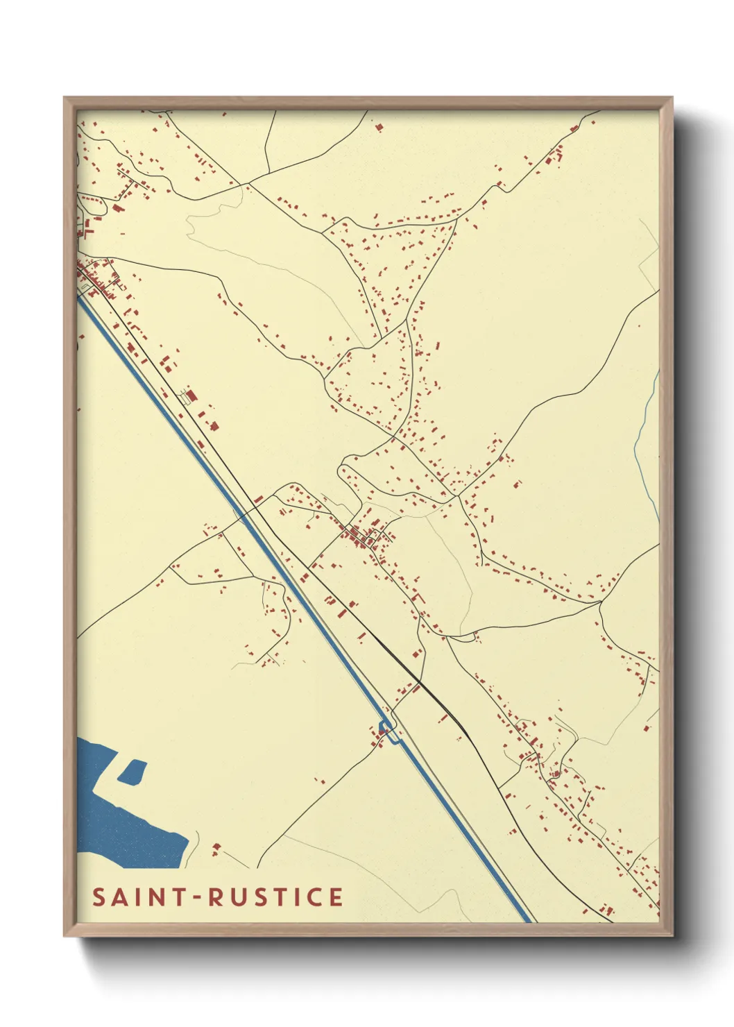 Un poster carteSaint-Rustice