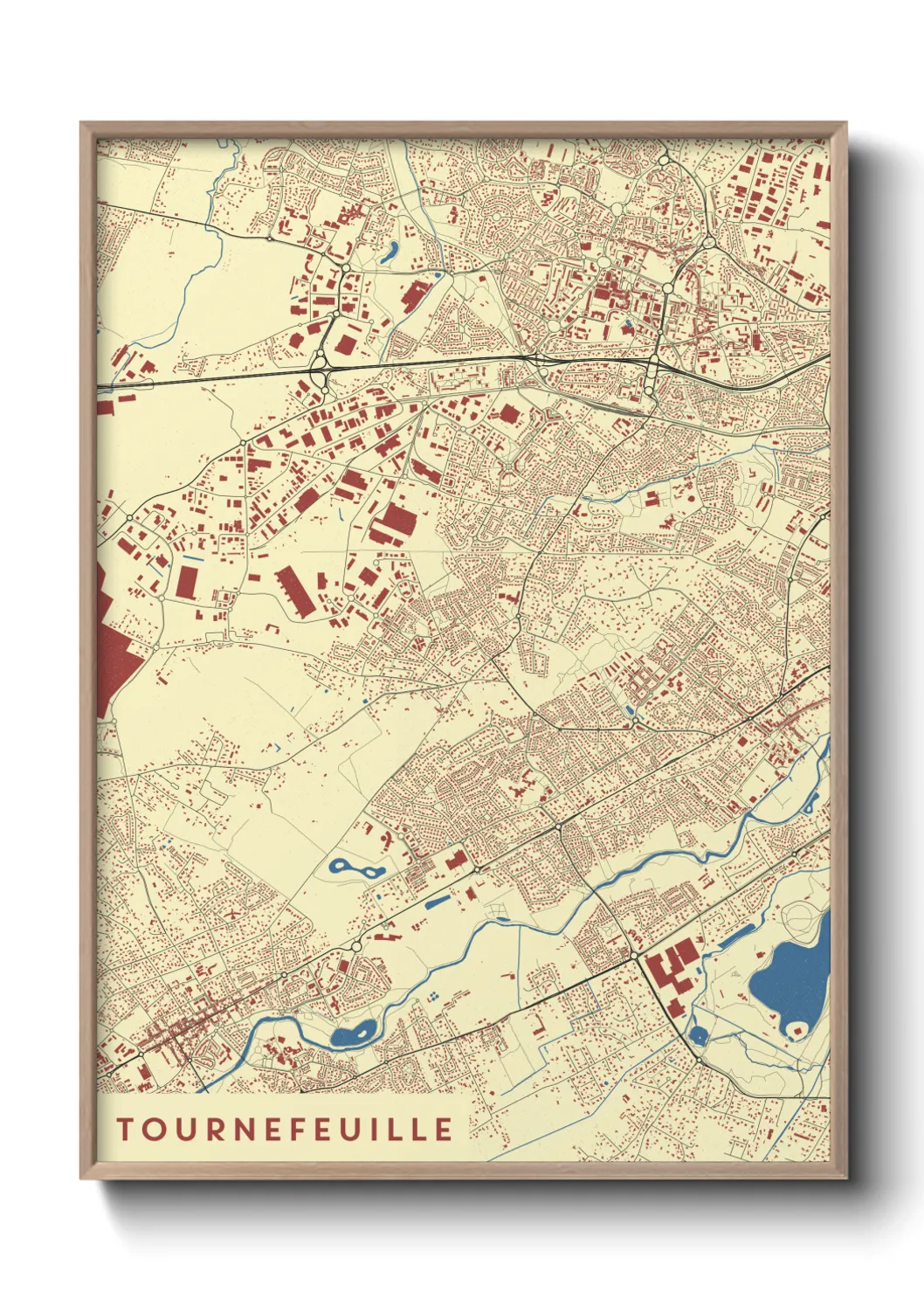 Un poster carteTournefeuille