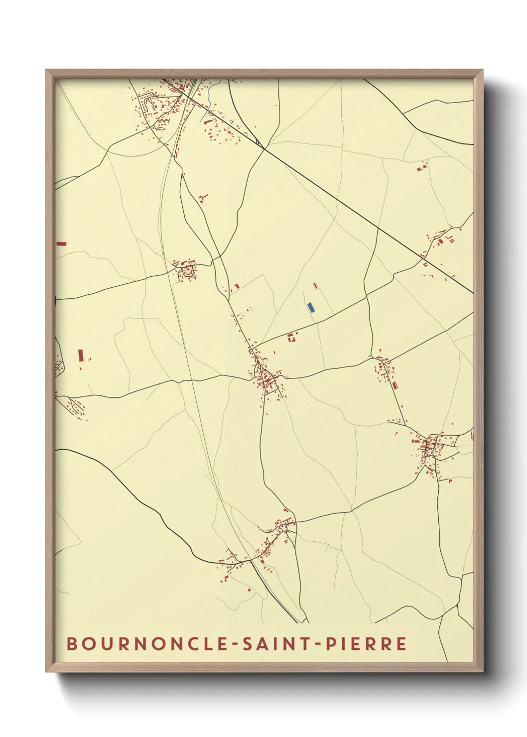 Un poster carteBournoncle-Saint-Pierre