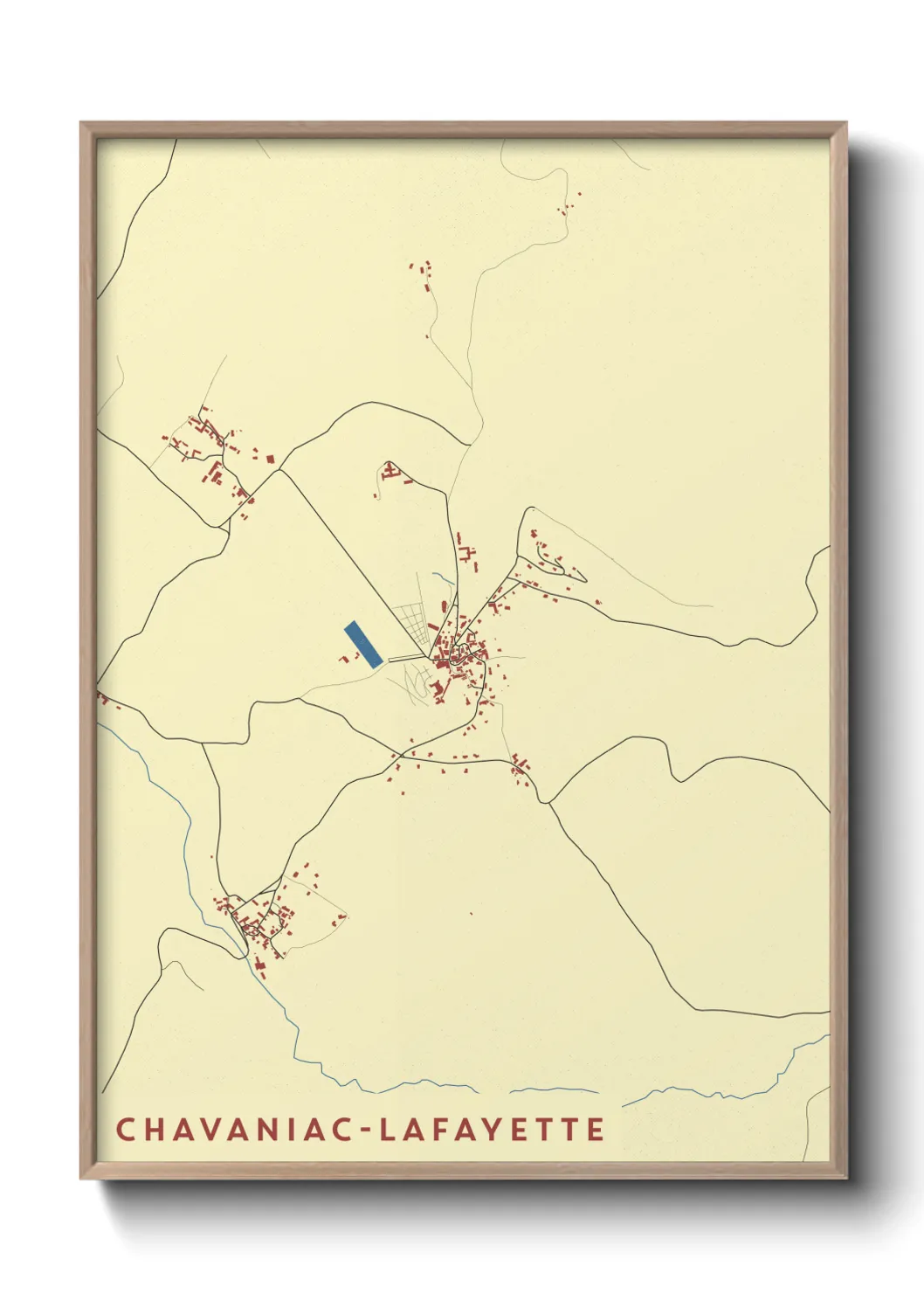 Un poster carteChavaniac-Lafayette