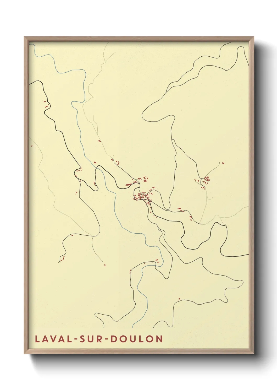 Un poster carteLaval-sur-Doulon