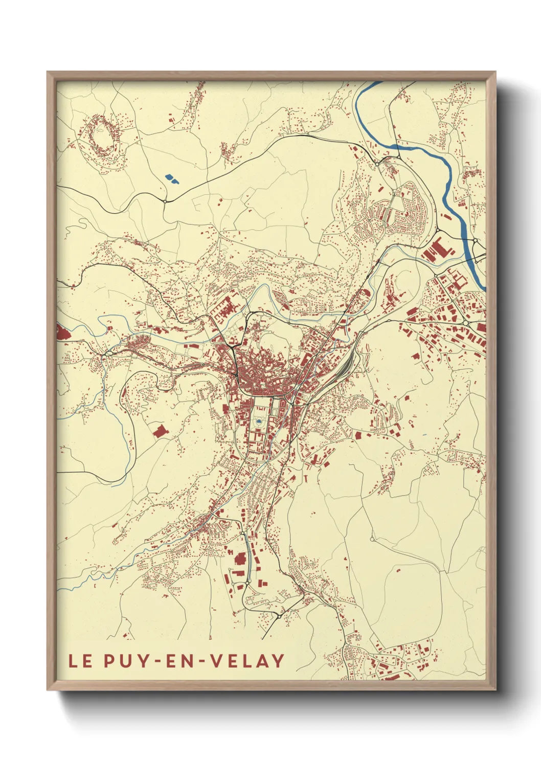 Un poster carteLe Puy-en-Velay