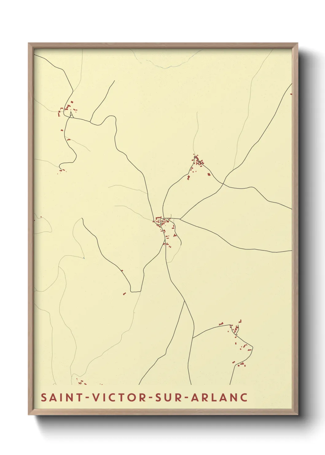 Un poster carteSaint-Victor-sur-Arlanc