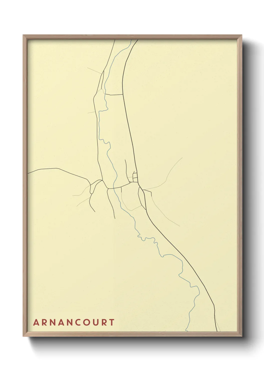 Une affiche de carte sur Arnancourt
