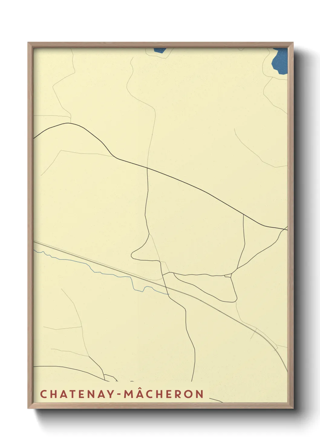 Un poster carteChatenay-Mâcheron