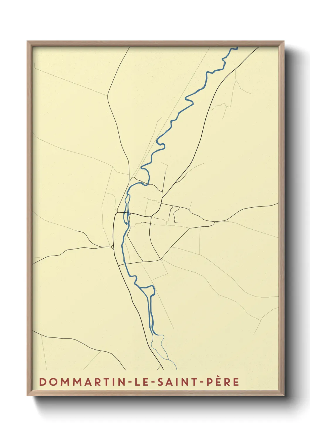 Un poster carteDommartin-le-Saint-Père