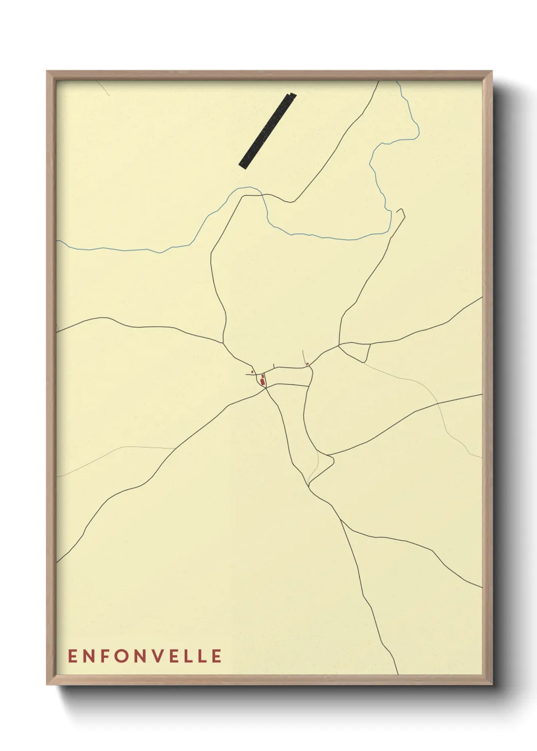 Une affiche de carte sur Enfonvelle