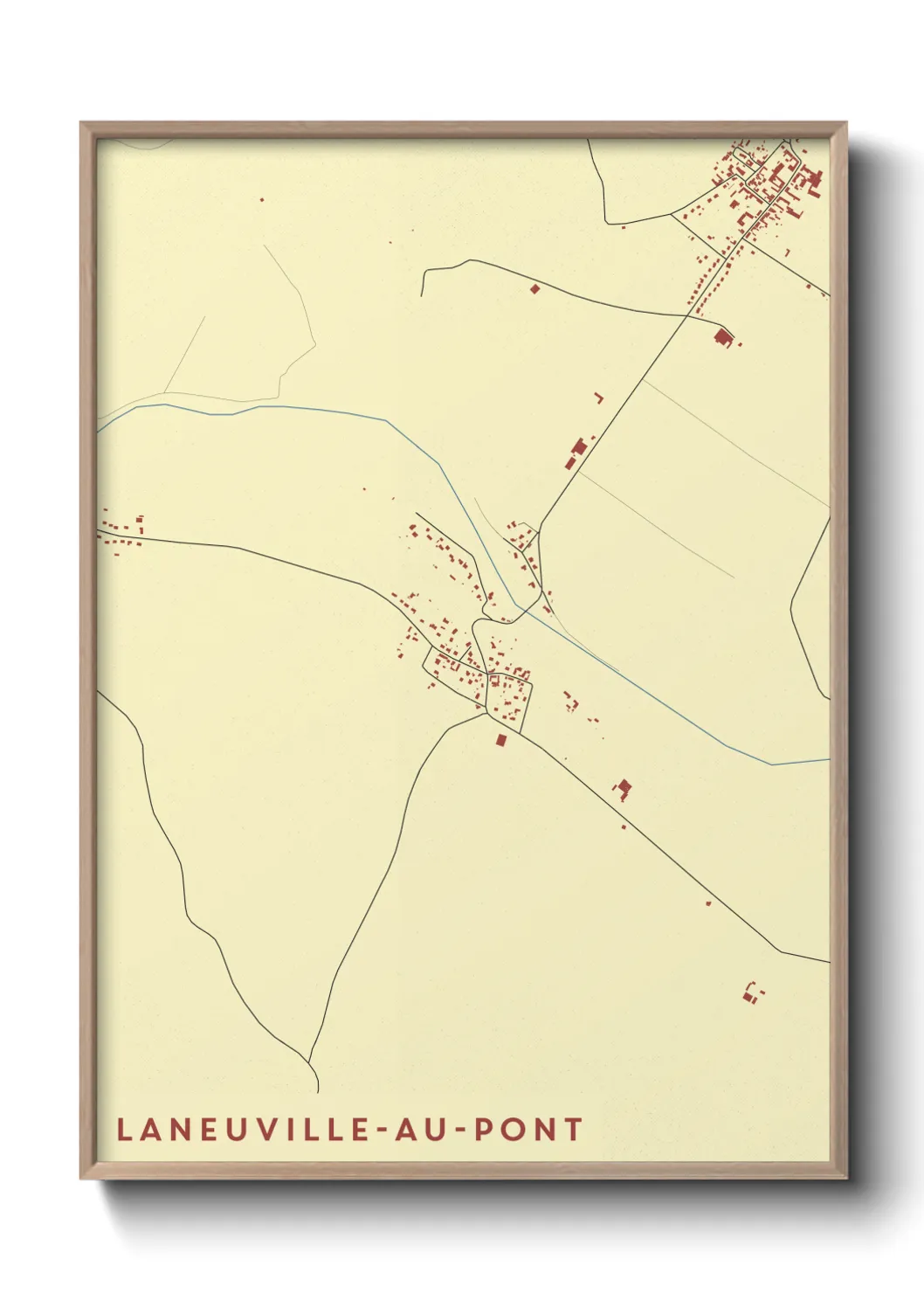 Un poster carteLaneuville-au-Pont