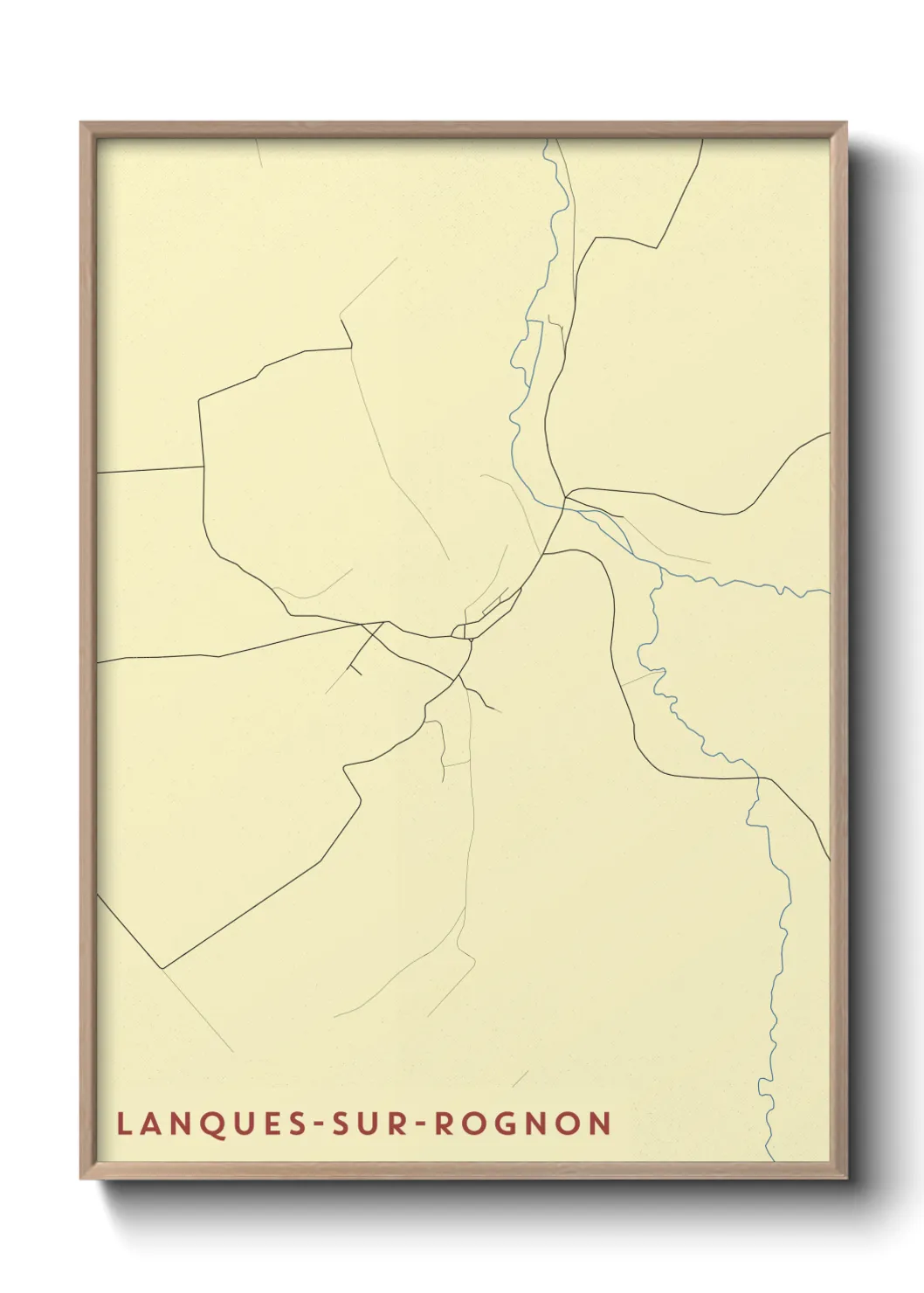 Un poster carteLanques-sur-Rognon