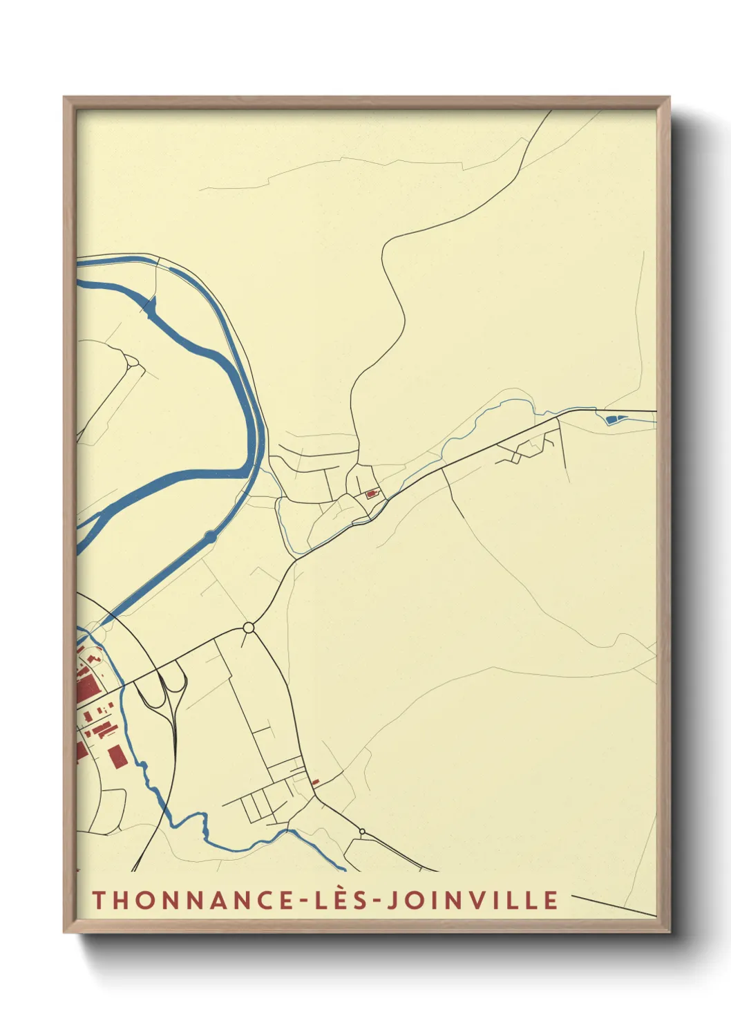 Une affiche de carte sur Thonnance-lès-Joinville