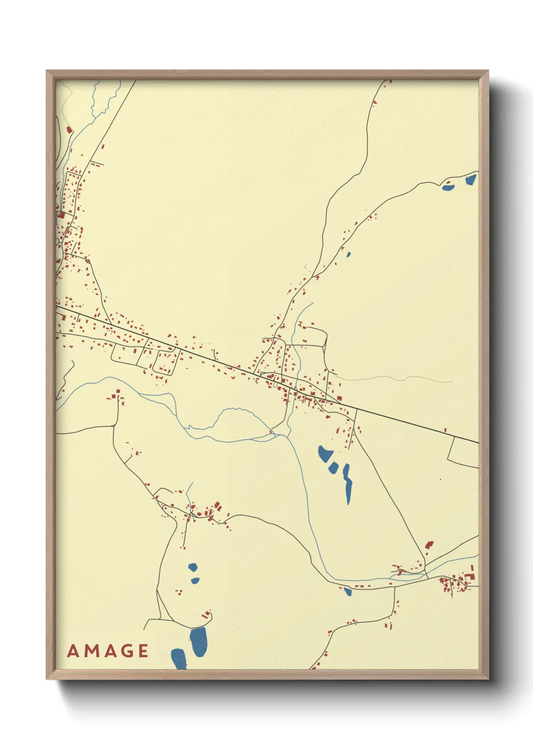 Une affiche de carte sur Amage