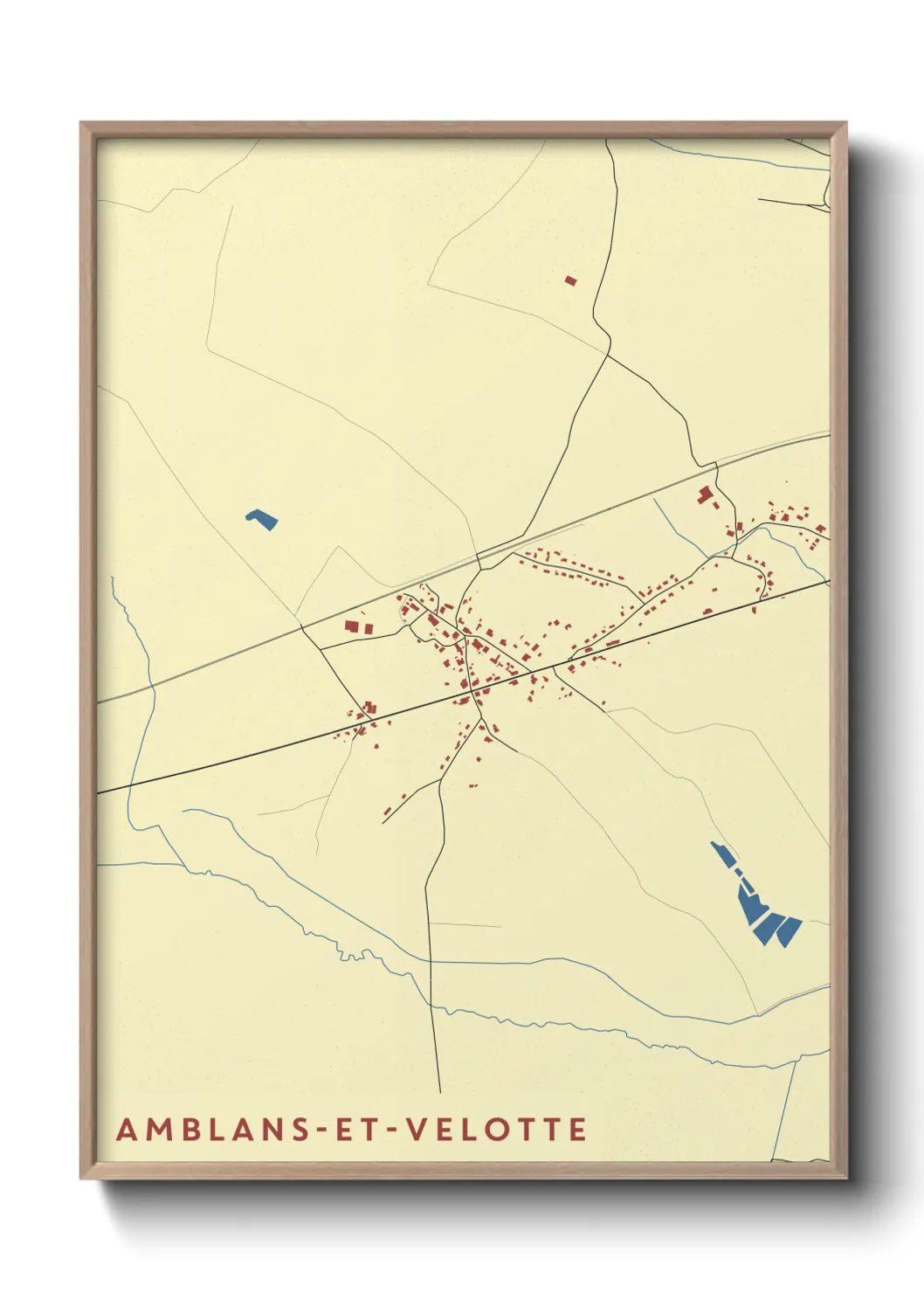 Un poster carteAmblans-et-Velotte