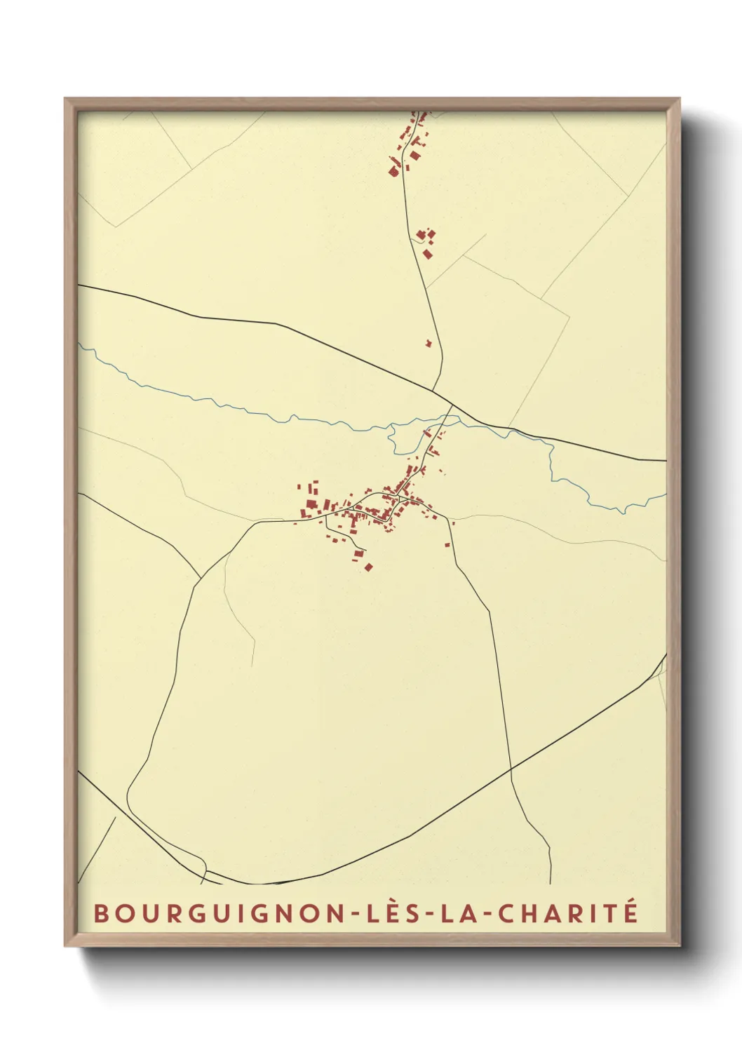 Un poster carteBourguignon-lès-la-Charité