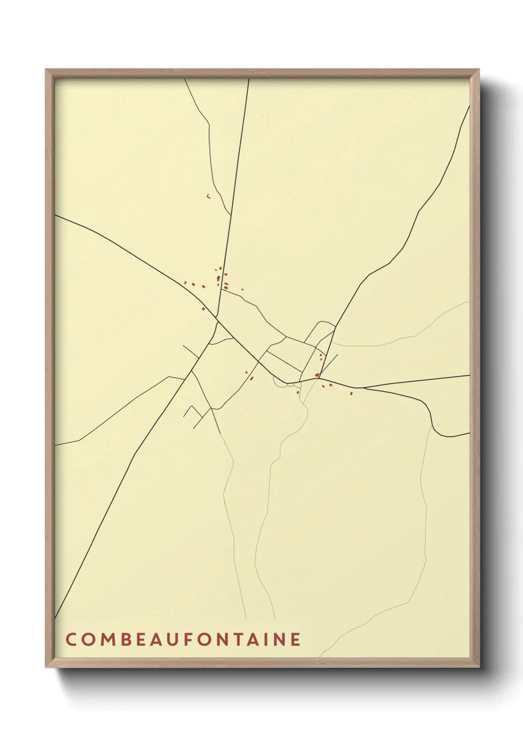 Un poster carteCombeaufontaine