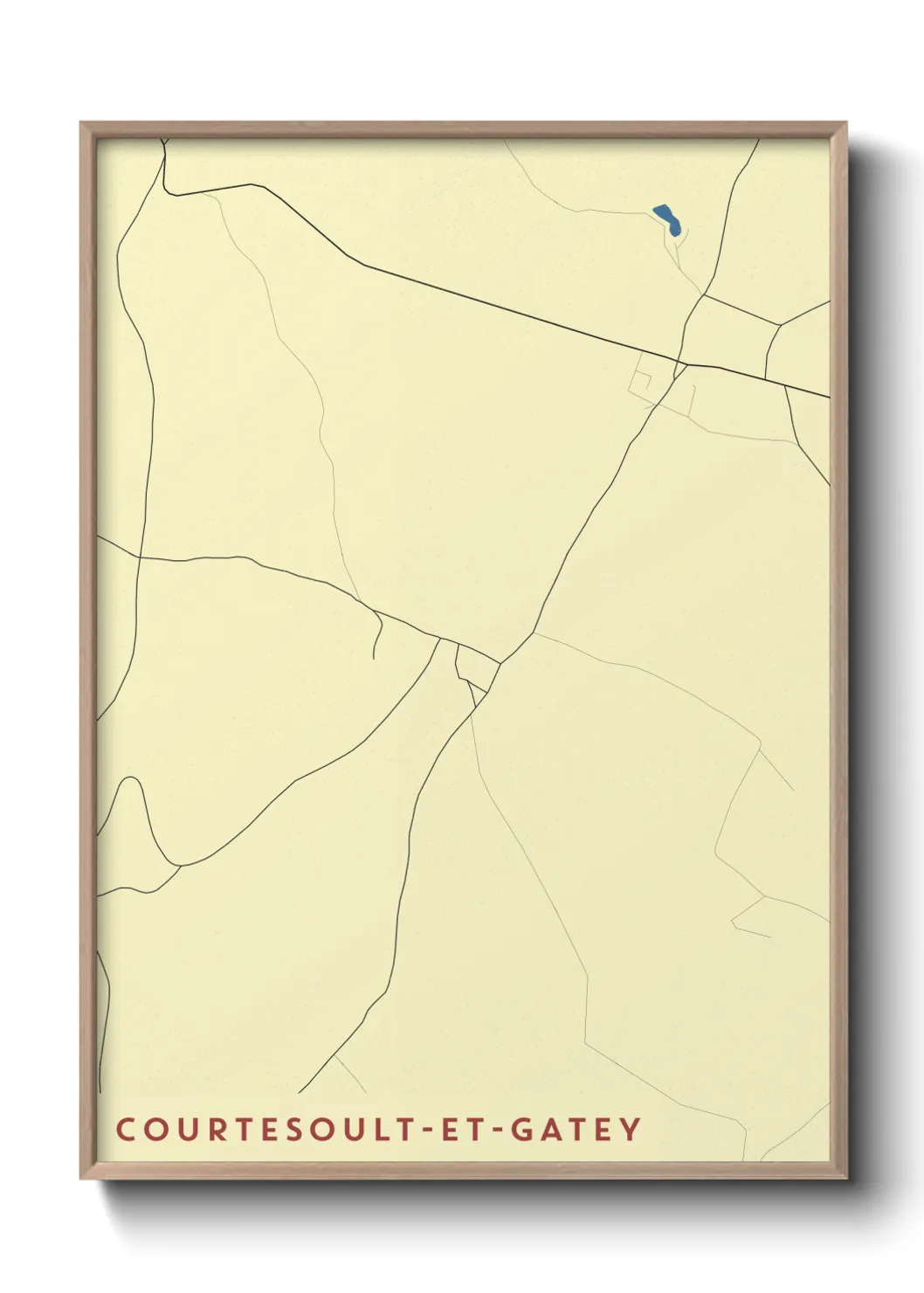 Un poster carteCourtesoult-et-Gatey