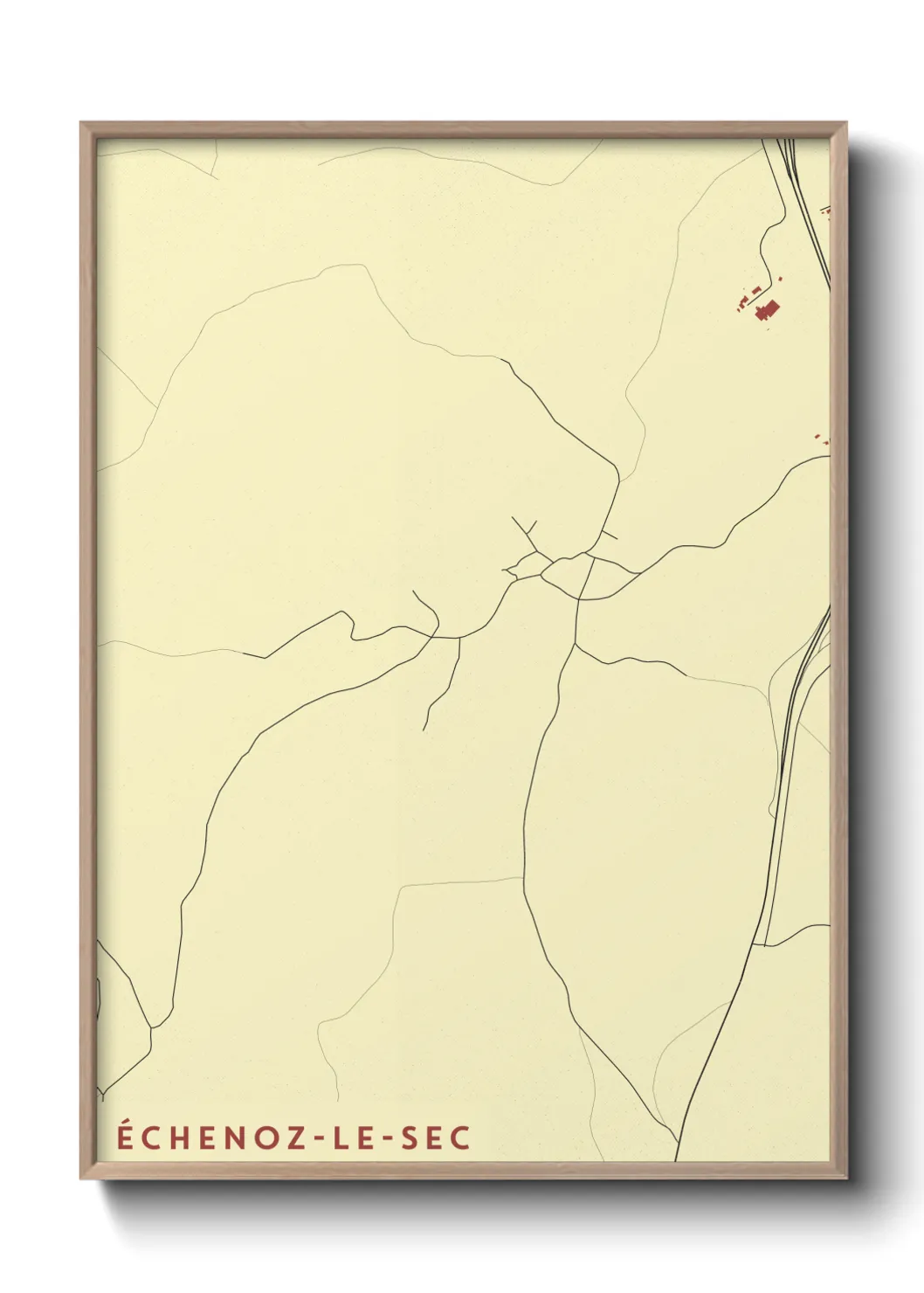 Un poster carteÉchenoz-le-Sec