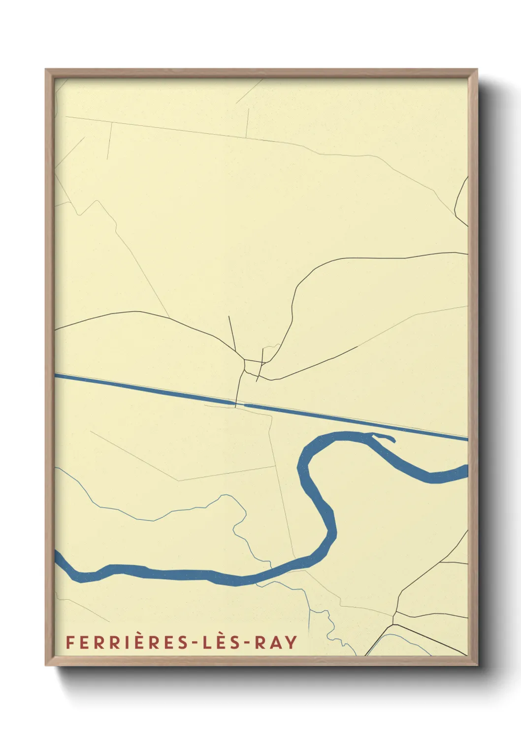Un poster carteFerrières-lès-Ray