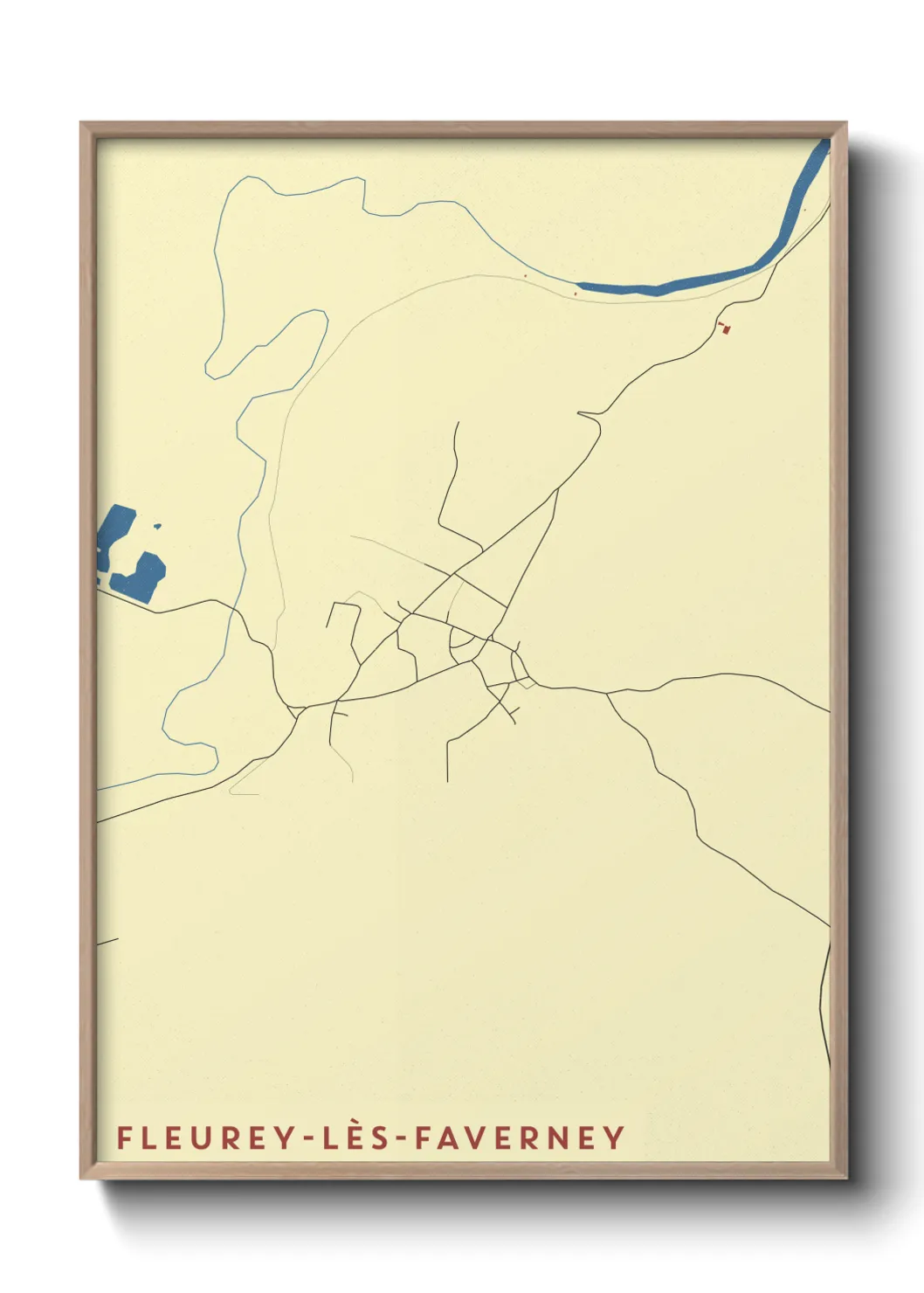 Un poster carteFleurey-lès-Faverney