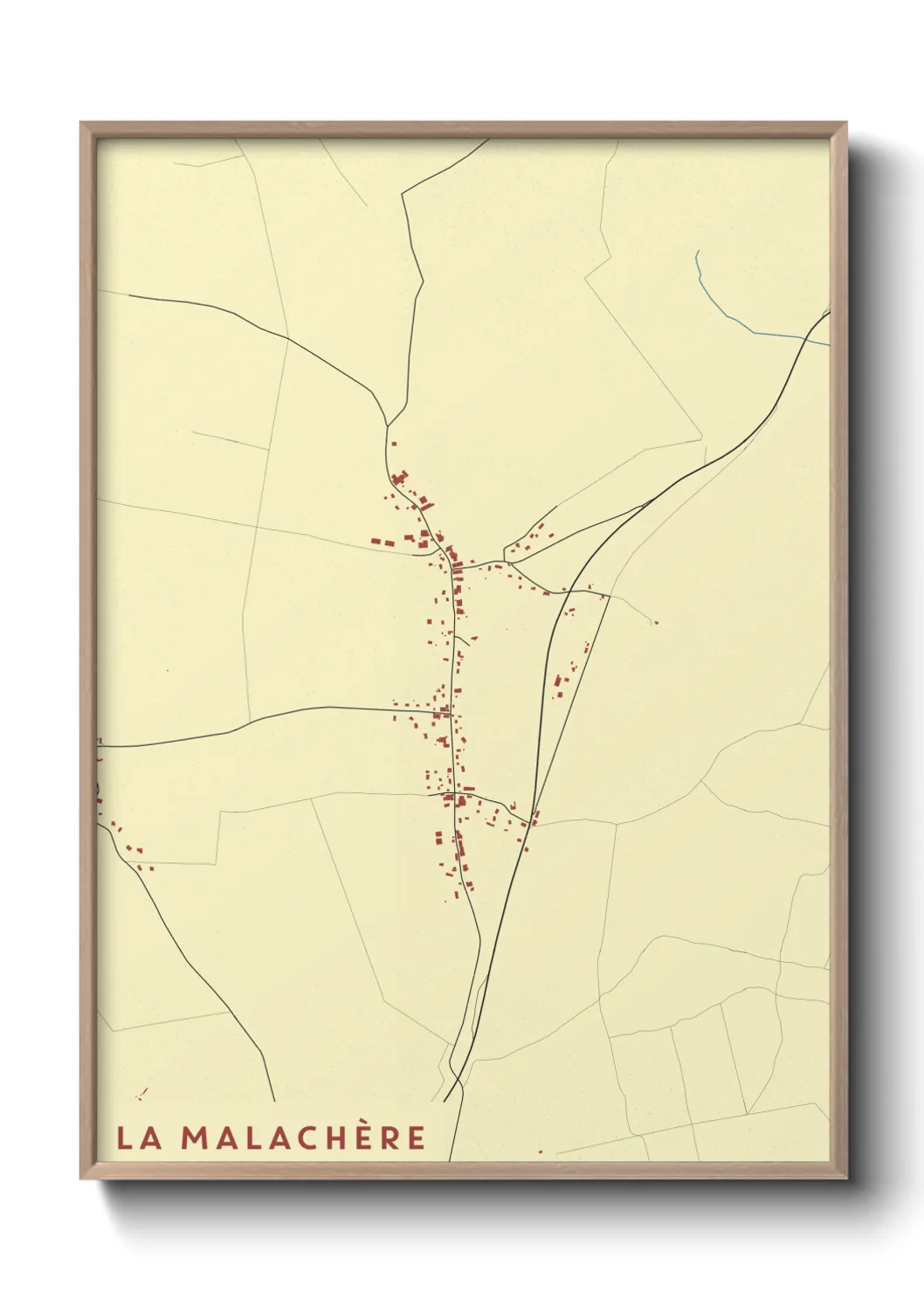 Une affiche de carte sur La Malachère