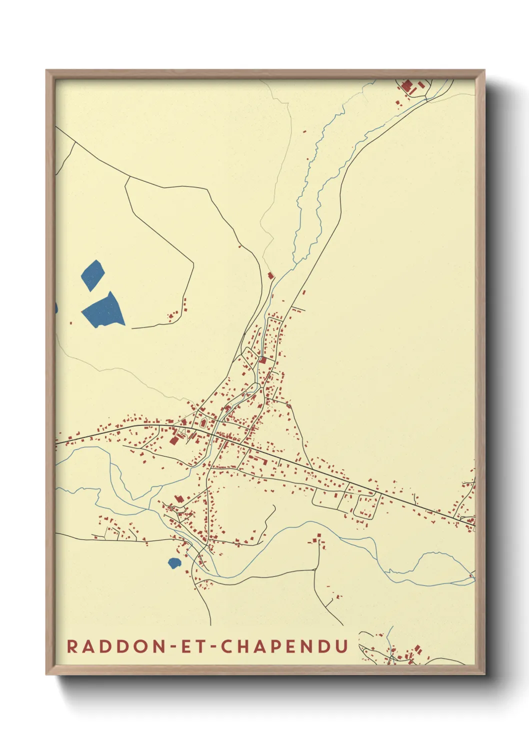 Une affiche de carte sur Raddon-et-Chapendu