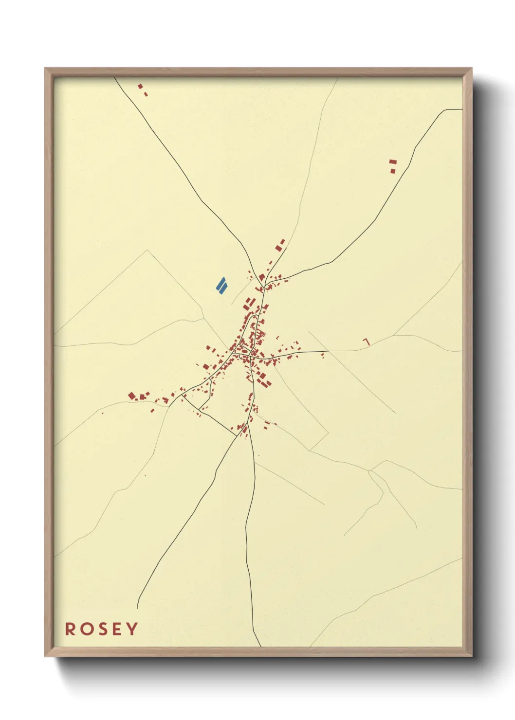 Une affiche de carte sur Rosey