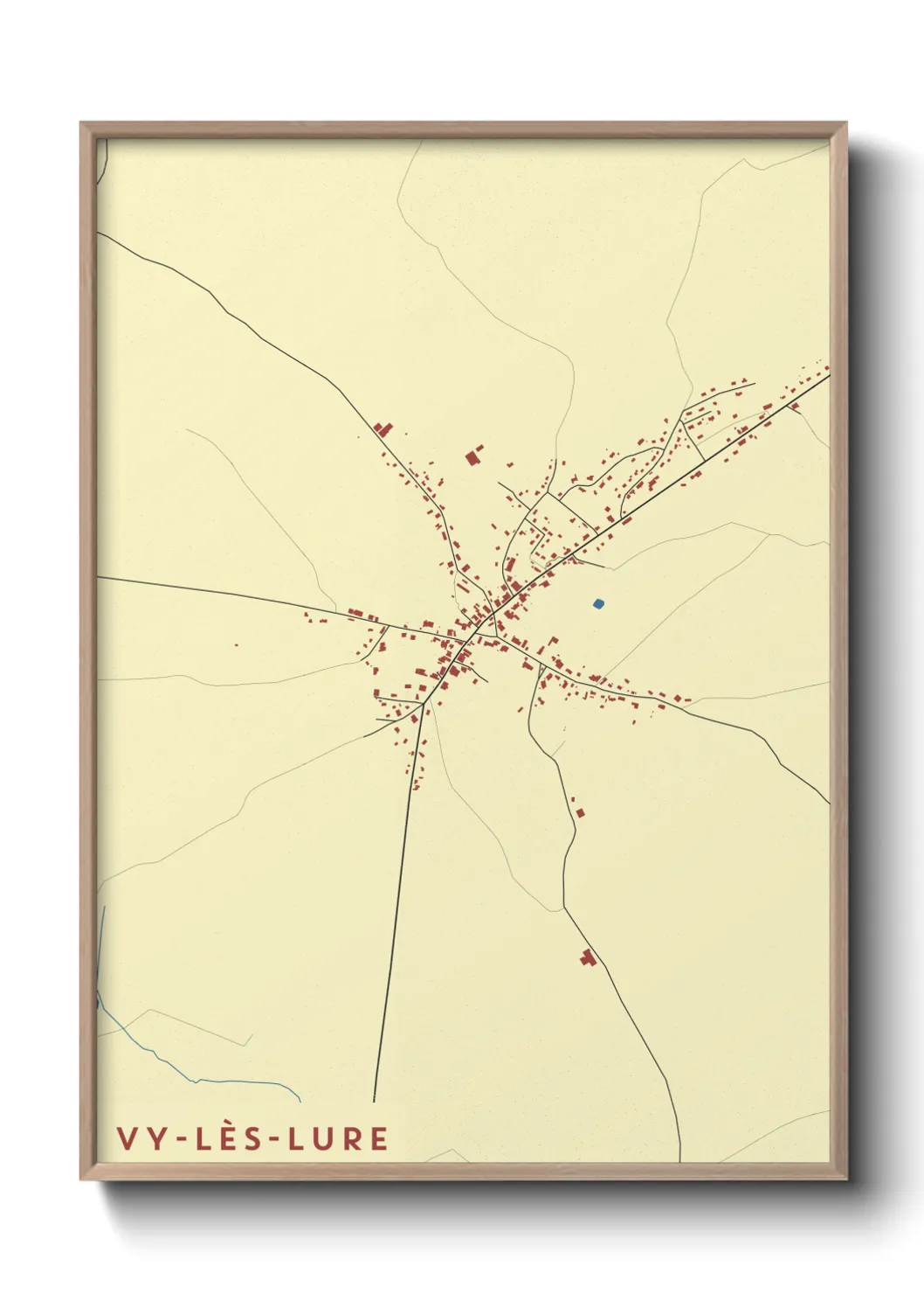 Une affiche de carte sur Vy-lès-Lure