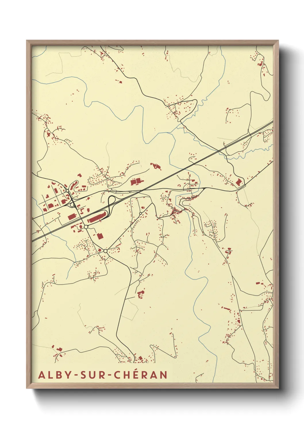 Un poster carteAlby-sur-Chéran