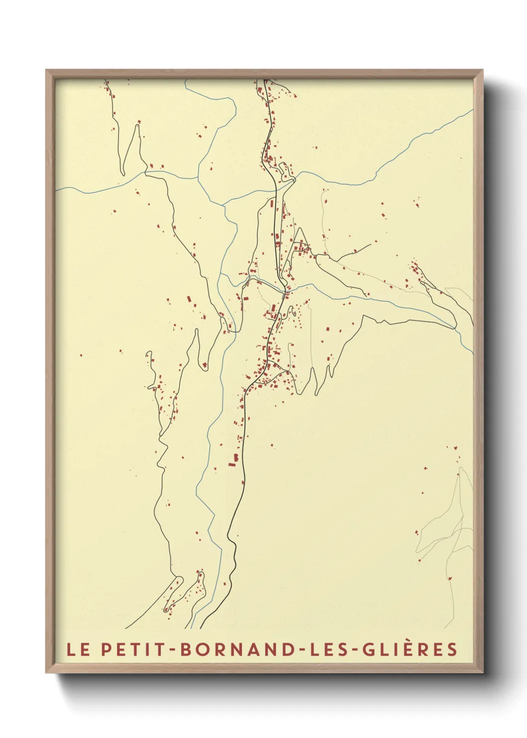 Un poster carteLe Petit-Bornand-les-Glières