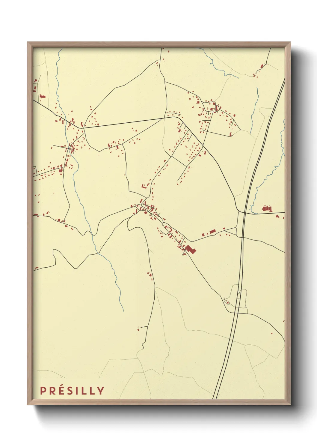 Un poster cartePrésilly