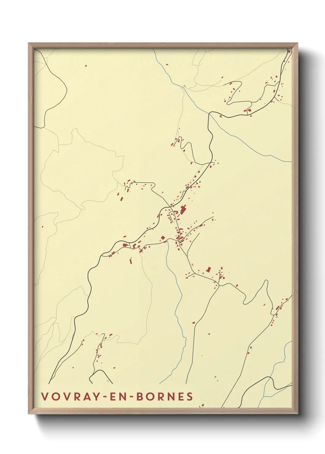 Une affiche de carte sur Vovray-en-Bornes