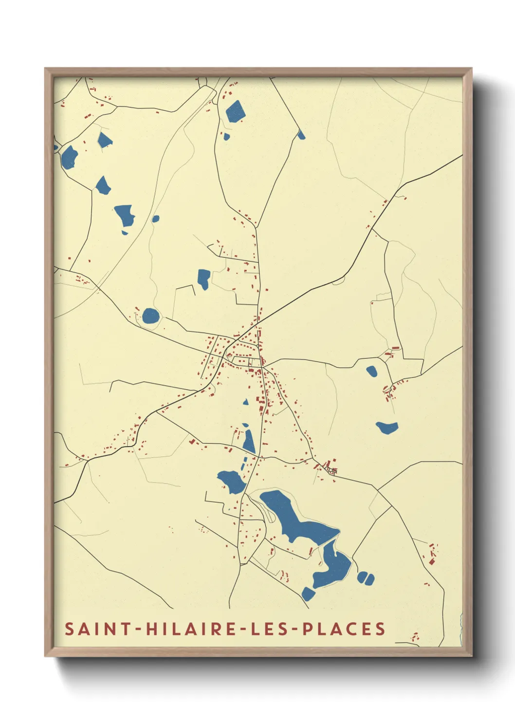 Un poster carteSaint-Hilaire-les-Places