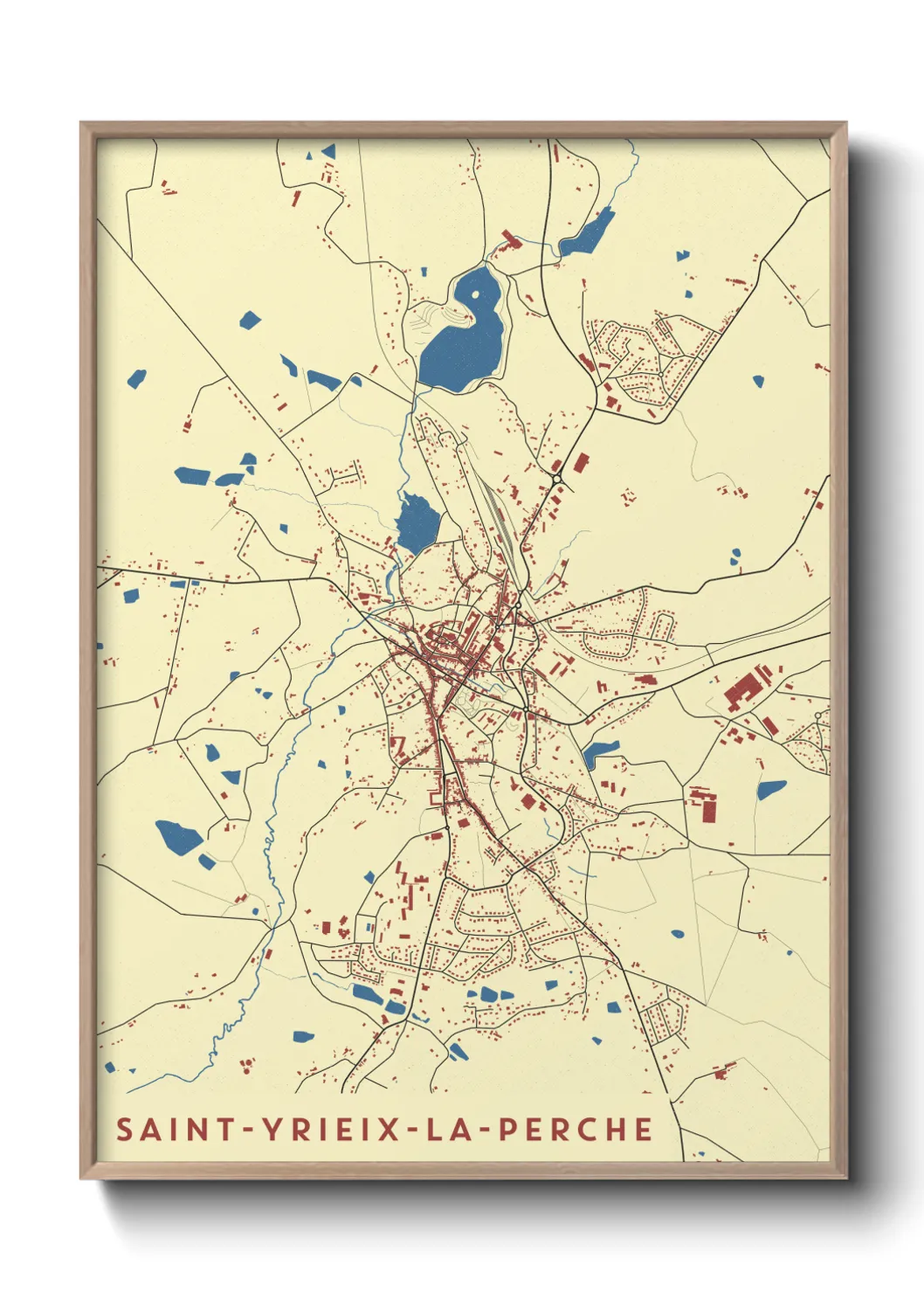 Un poster carteSaint-Yrieix-la-Perche
